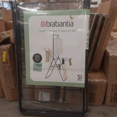 BAGGED BRABANTIA HANGON DRYING RACK, 20 METRES WITH ROD