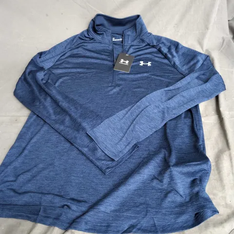 UNDER ARMOUR UA TECH 2.0 1/2 ZIP TOP – NAVY, MEN'S, SIZE M