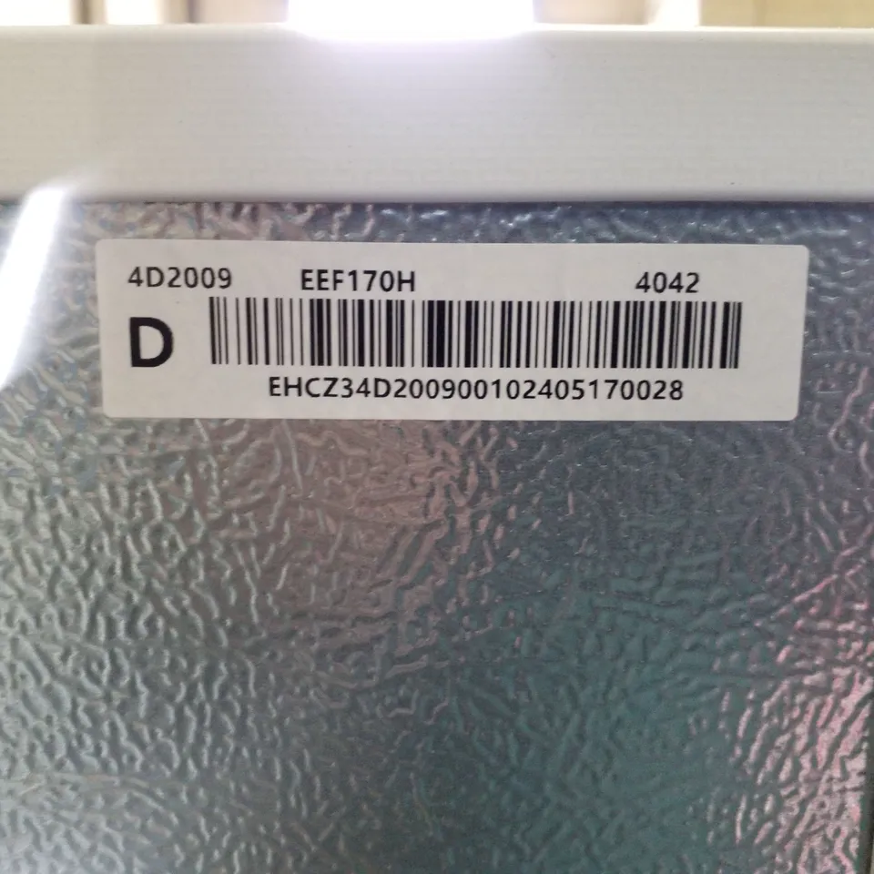 ENGLISH ELECTRIC TALL FREEZER WHITE EEF170H
