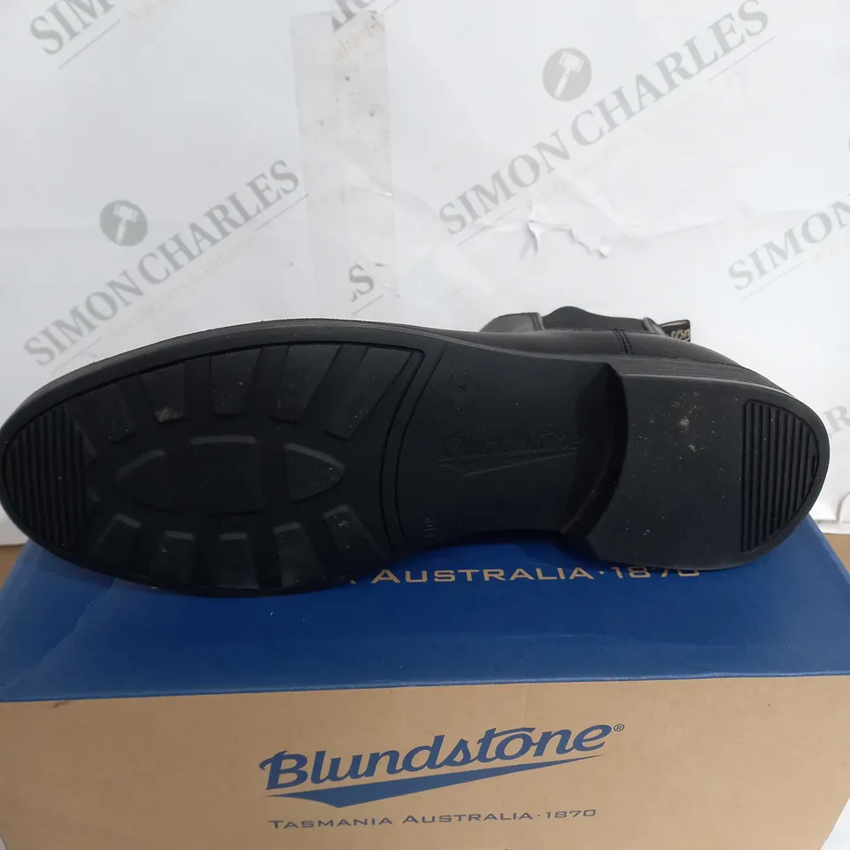 BOXED BLUNDSTONE MEN'S DRESS ANKLE BOOTS, BLACK - SIZE 10