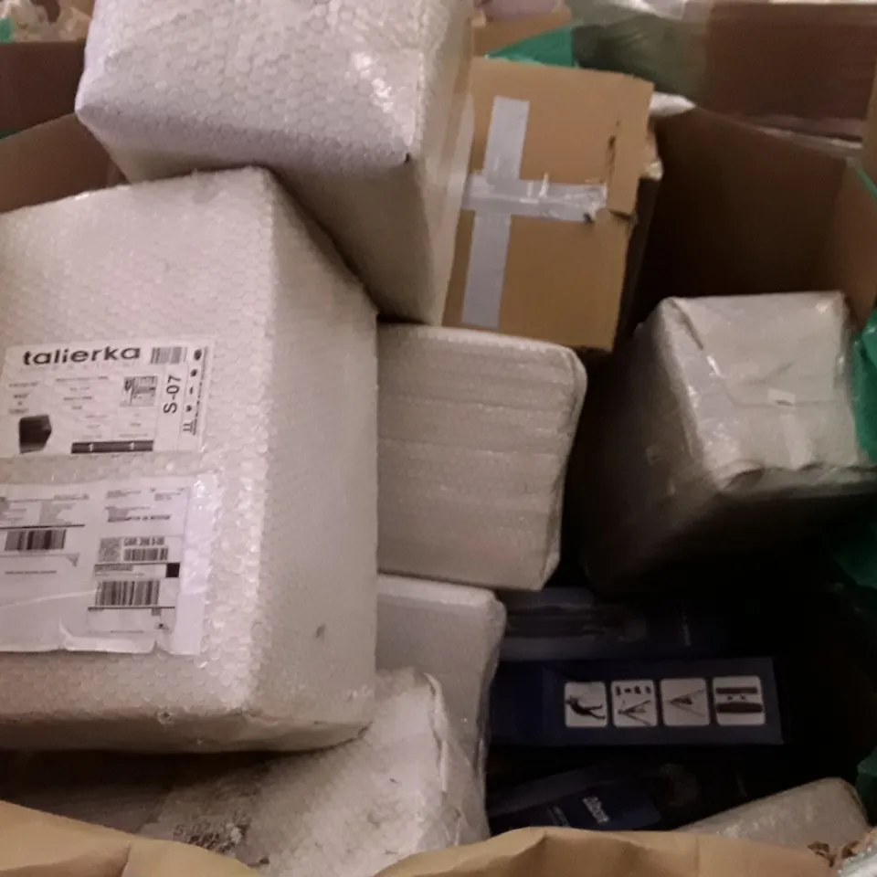 PALLET OF ASSORTED PRODUCTS INCLUDING KIDS PLAY MAT, ALUMINIUM FRAME MAGNETIC WHITEBOARD, CANON PIXMA PRINTER, SEMI-PROFESSIONAL TRIPOD
