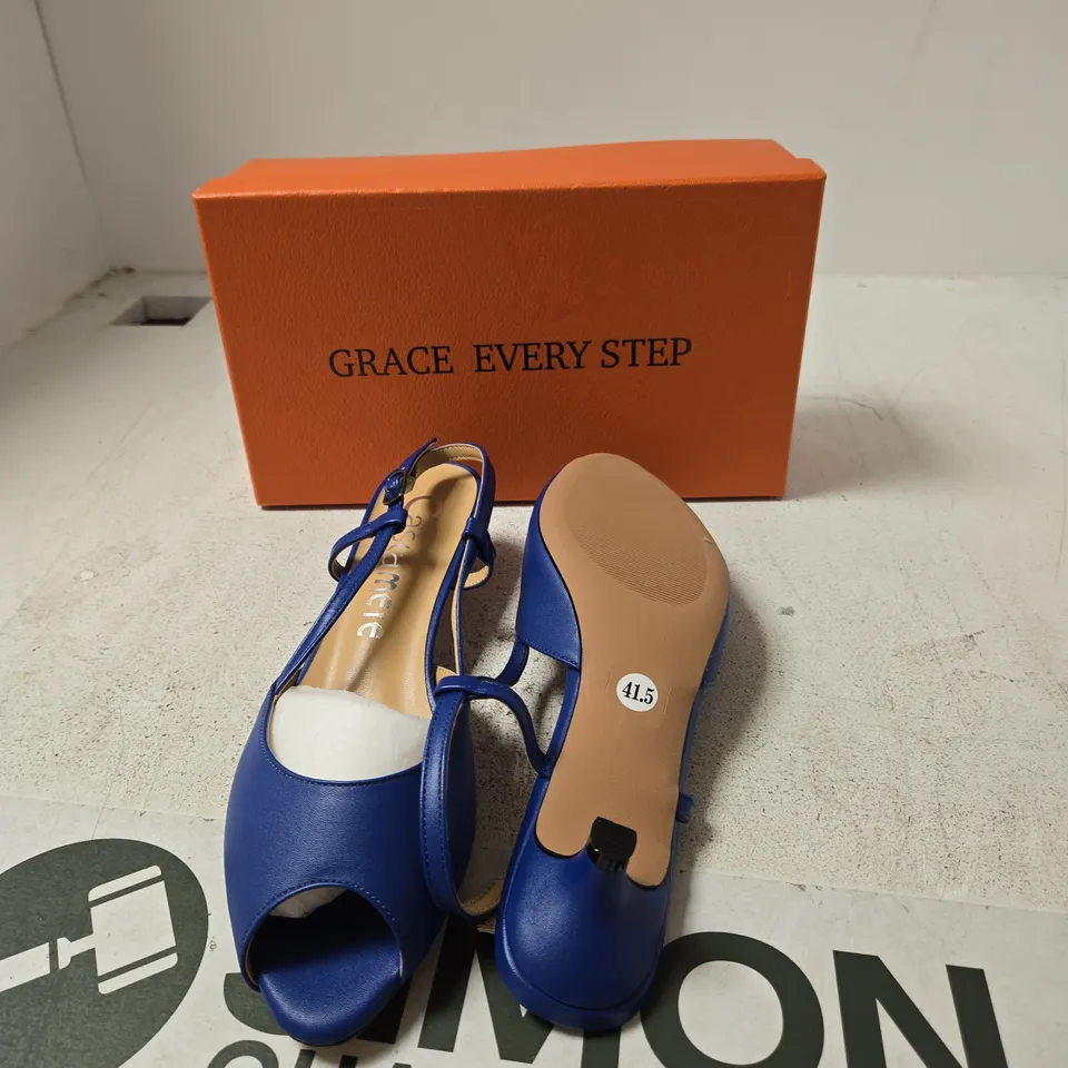 GRACE EVERY STEP BLUE SANDALS, UK 8.5 (EU 41.5)
