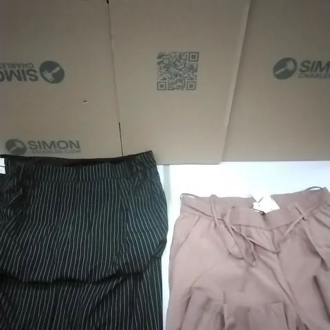 A PALLET TO CONTAIN APPROXIMATELY 100 BRAND NEW DESIGNER WOMEN'S CLOTHES WHICH INCLUDE; PANTS, SKIRTS, TOPS AND SIMILAR PRODUCTS ETC