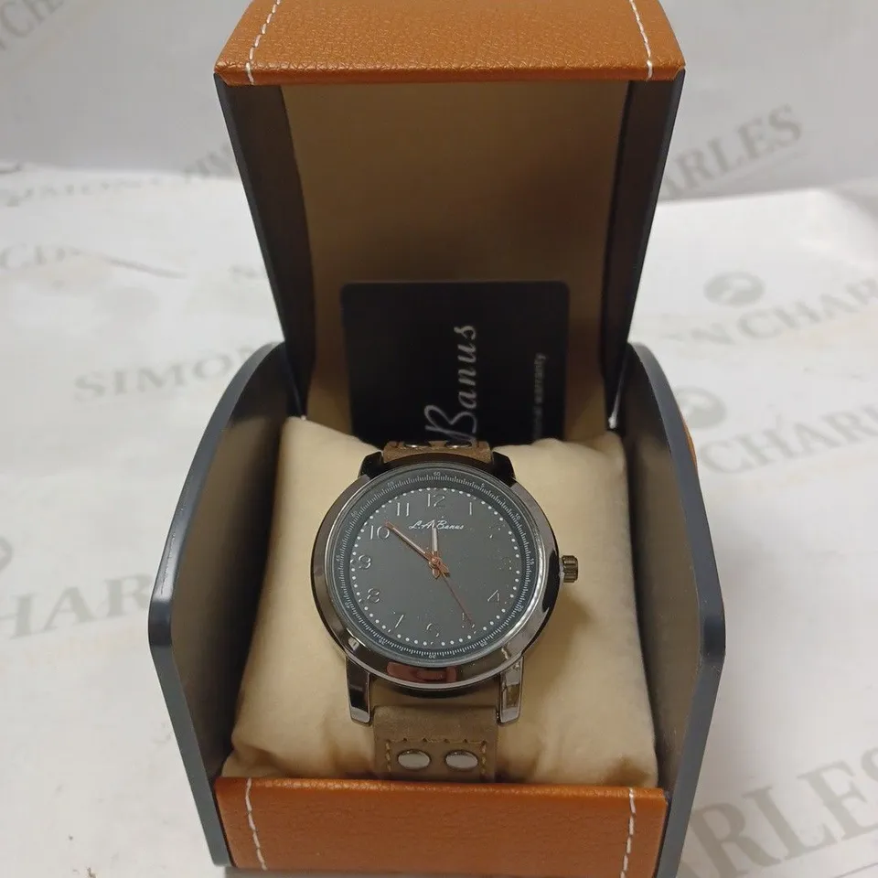 L.A BANUS FIELD WATCH QUARTZ MOVEMENT 3ATM WATER RESISTANT