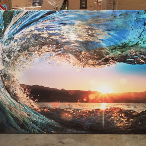 SUNRISE FROM WAVE - FRAMED CANVAS PRINT