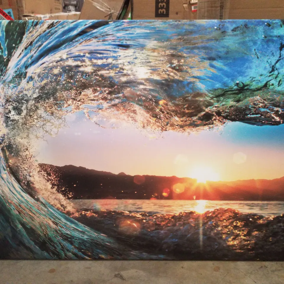 SUNRISE FROM WAVE - FRAMED CANVAS PRINT