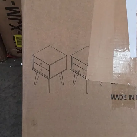 BOXED BEDSIDE TABLES (SET OF 2) (1 BOX)
