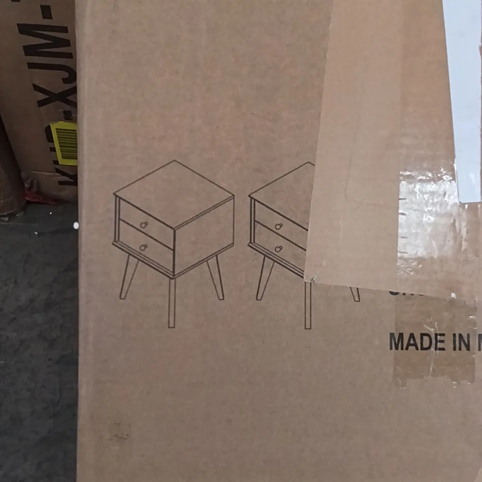 BOXED BEDSIDE TABLES (SET OF 2) (1 BOX)