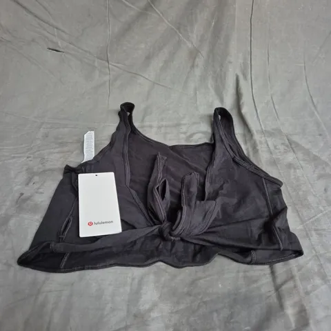 LULULEMON IT'S A TIE TANK IN BLACK SIZE 2