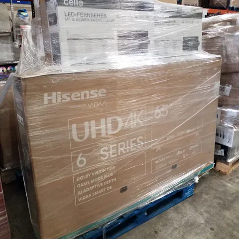PALLET OF APPROXIMATELY 14 UNPROCESSED RAW RETURN TELEVISIONS TO INCLUDE;
