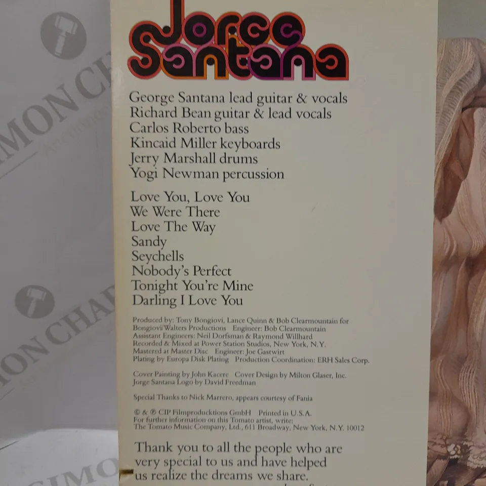 JORGE SANTANA TOM-7020 VINYL