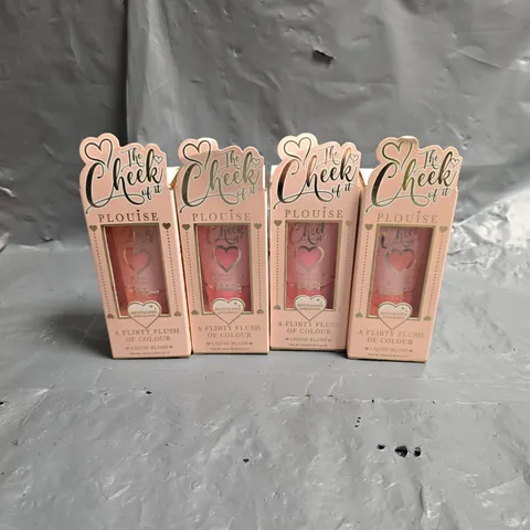 PLOUISE X4 THE CHEEK OF IT LIQUID BLUSH 25ML IN - BONBON BABY - LEGALLY PINK - CUTIE CAKE - LOLLY DOLLY