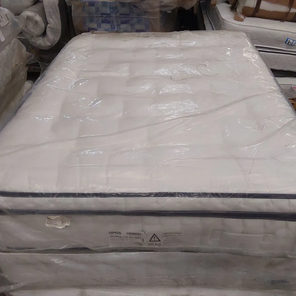 QUALITY BAGGED SILENTNIGHT 5FT KING SIZE BTOP POM BRITISH WOOL 3000 MATTRESS 