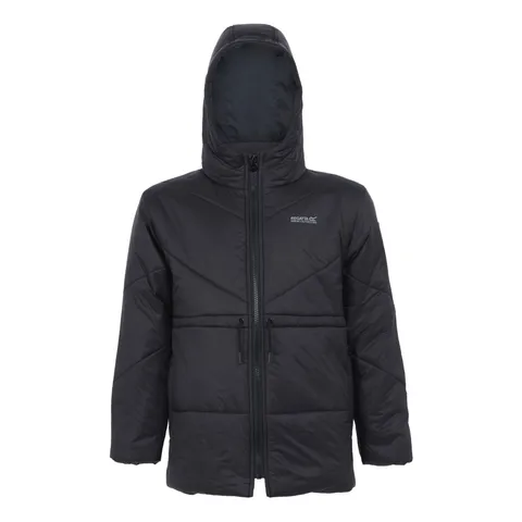 BRAND NEW REGATTA KIDS' RURIE QUILTED JACKET IN BLACK SIZE UK 3-4 YEARS