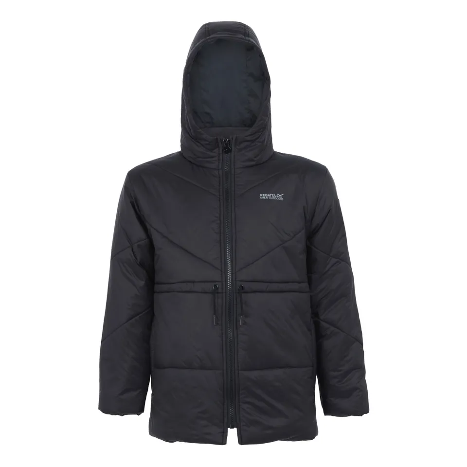 BRAND NEW REGATTA KIDS' RURIE QUILTED JACKET IN BLACK SIZE UK 3-4 YEARS