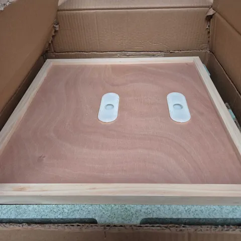 WOODEN PICTURE FRAME BACKBOARD WITH TWO HANGING BRACKETS