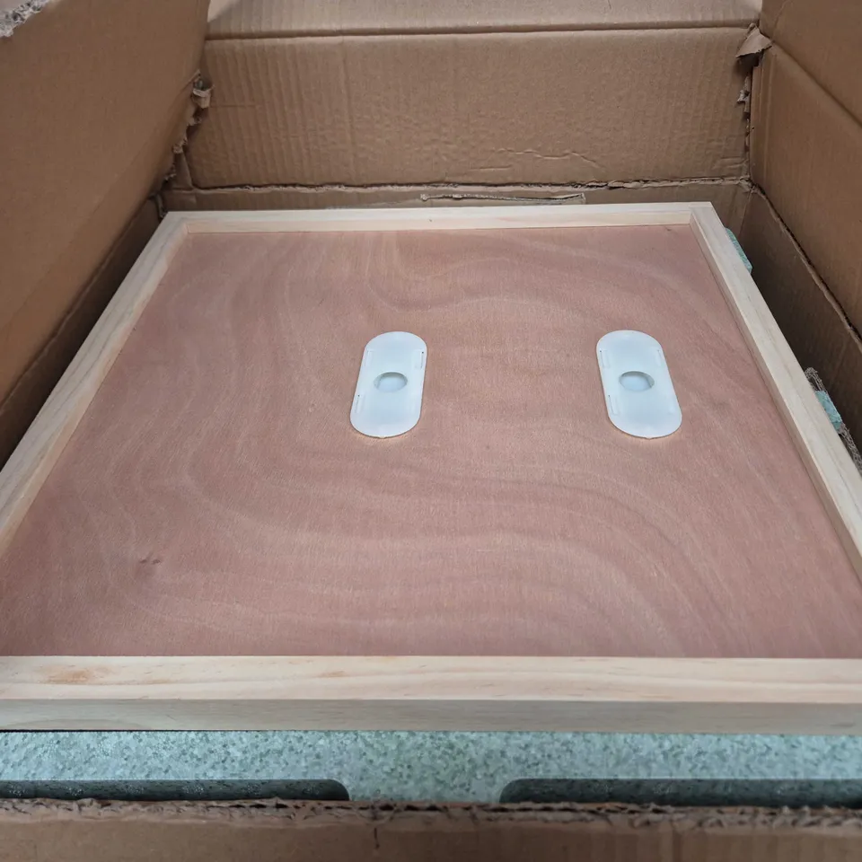 WOODEN PICTURE FRAME BACKBOARD WITH TWO HANGING BRACKETS