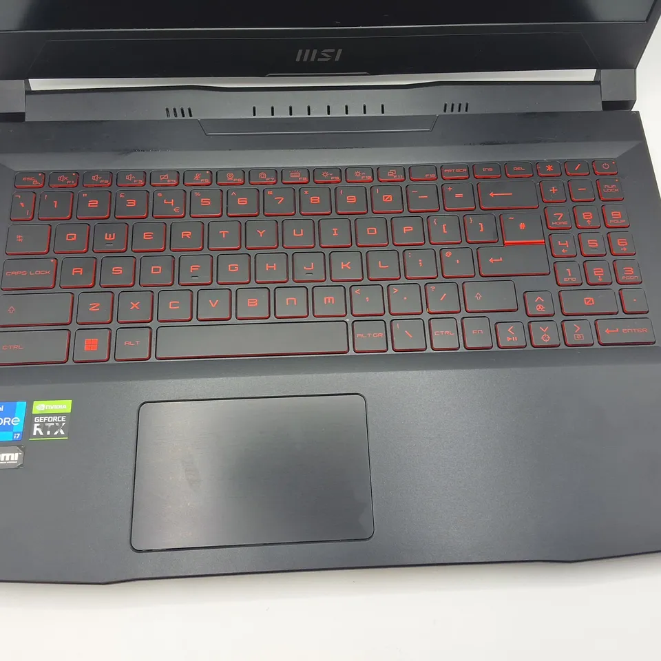 UNBOXED MSI KATANA GF66 INTEL I-7 GEFORCE RTX GAMING LAPTOP IN BLACK - 12UE1031UK