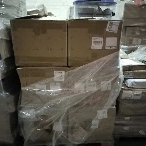 PALLET CONTAINING FLOOR TILES AND EGG INCUBATORS