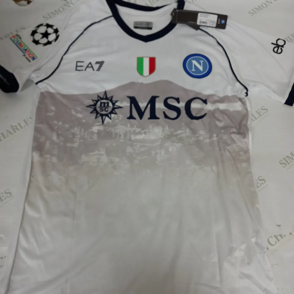 EA7 NAPOLI AWAY SHIRT '77 KVARATSKHELIA' - MEDIUM