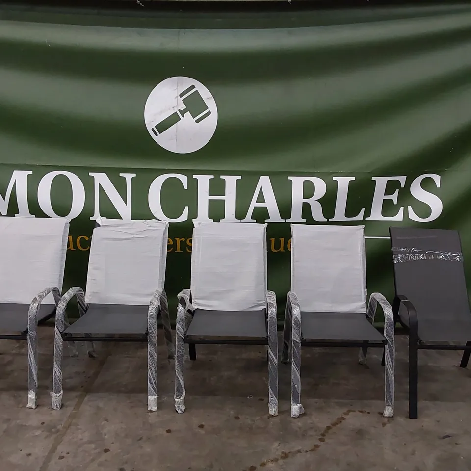 5X OUTDOOR GARDEN/PATIO CHAIRS (5 ITEMS)