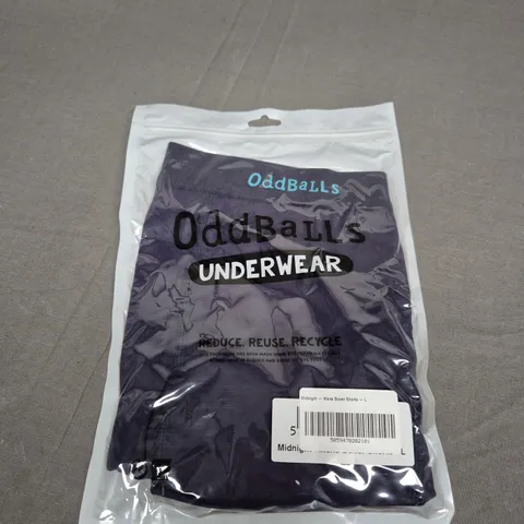 SEALED ODDBALLS MIDNIGHT MENS BOXER SHORTS SIZE L