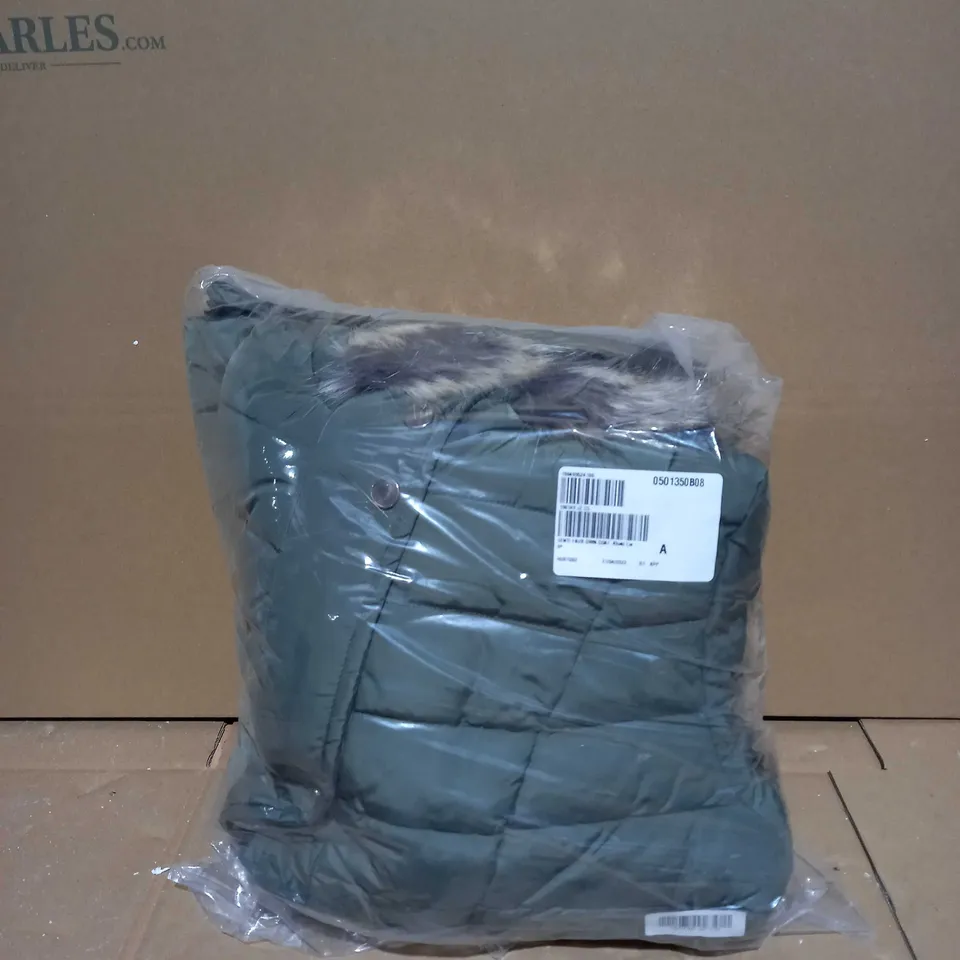 CENTIGRADE FAUX DOWN COAT KHAKI - L