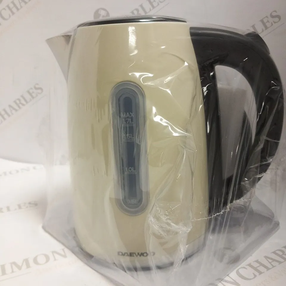 BOXED DAEWOO 3KW STAINLESS STEEL 1.7L JUG KETTLE FAST BOIL