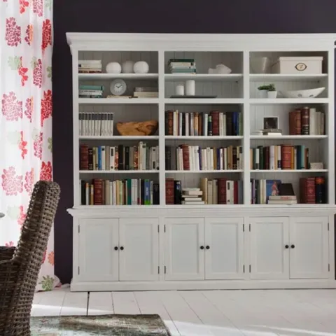 BOXED GEROLD DISPLAY CABINET - WHITE (2 BOXES)