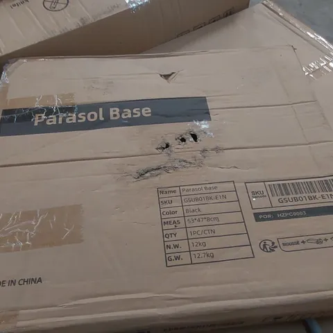 BOXED PARASOL BASE - BLACK