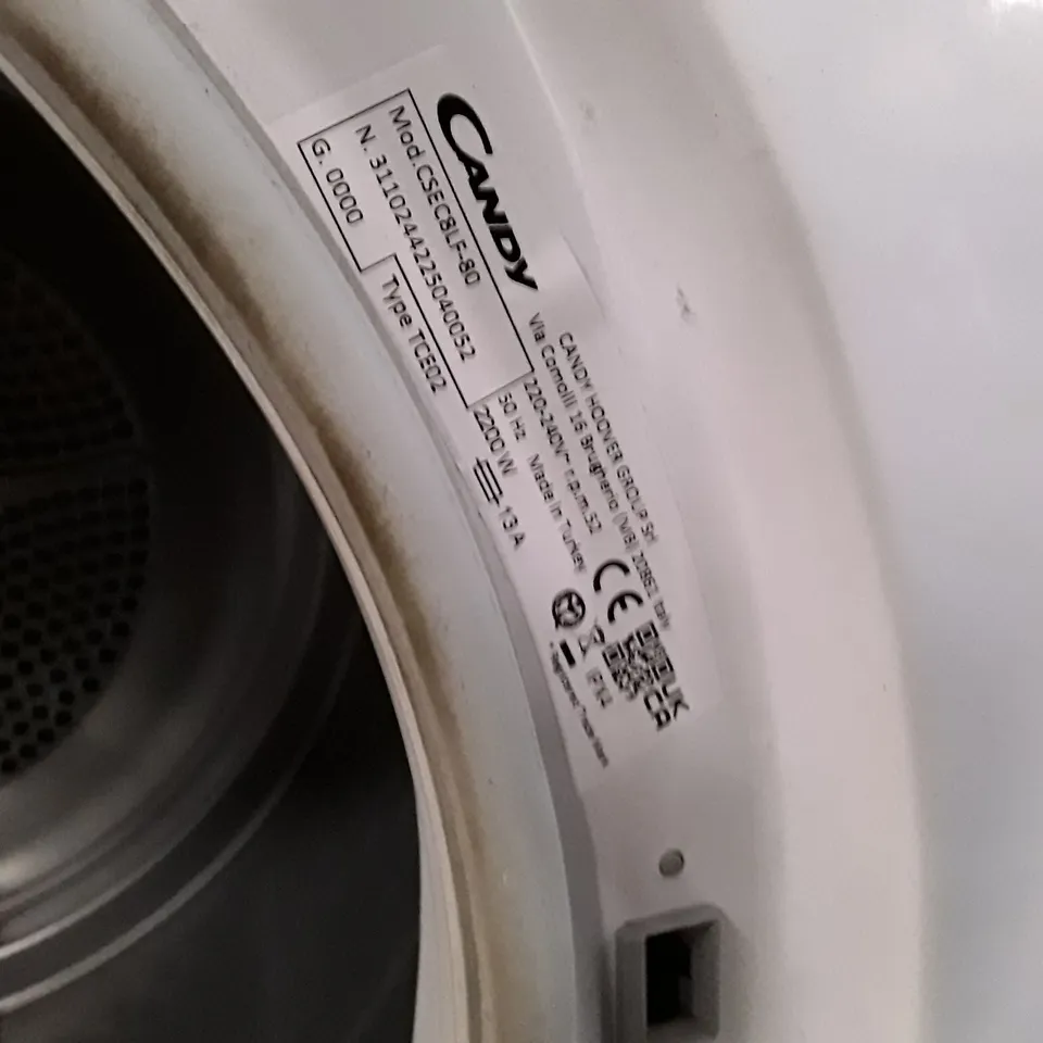 CANDY SMART 8KG CONDENSER TUMBLE DRYER WHITE CSEC8LF