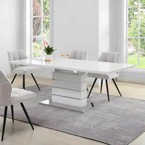 BOXED ADCOCK EXTENDABLE DINING TABLE (3 BOXES)