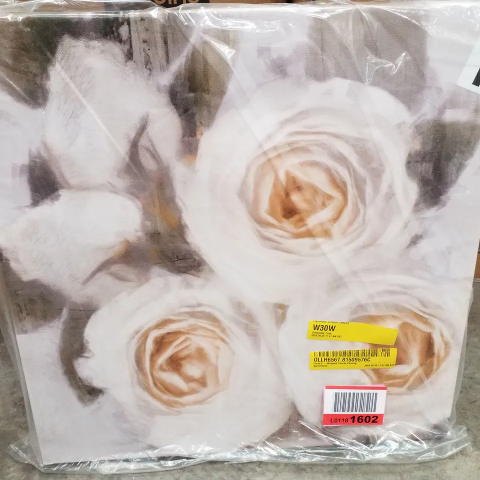 FLORAL 3- WRAPPED CANVAS PAINTING 