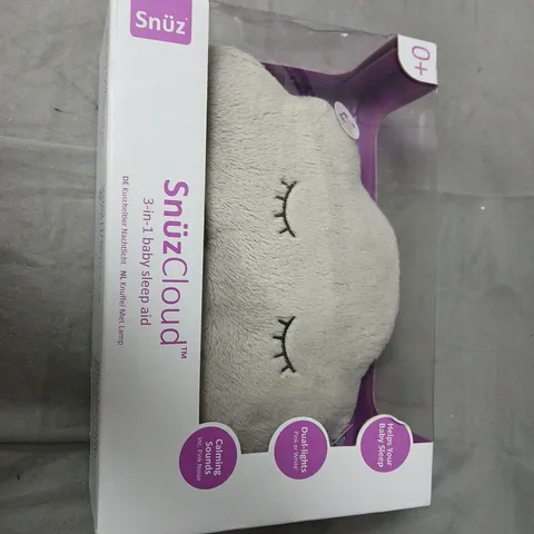 SNÜZCLOUD 3-IN-1 BABY SLEEP AID PLUSH TOY – GREY CLOUD (0+)