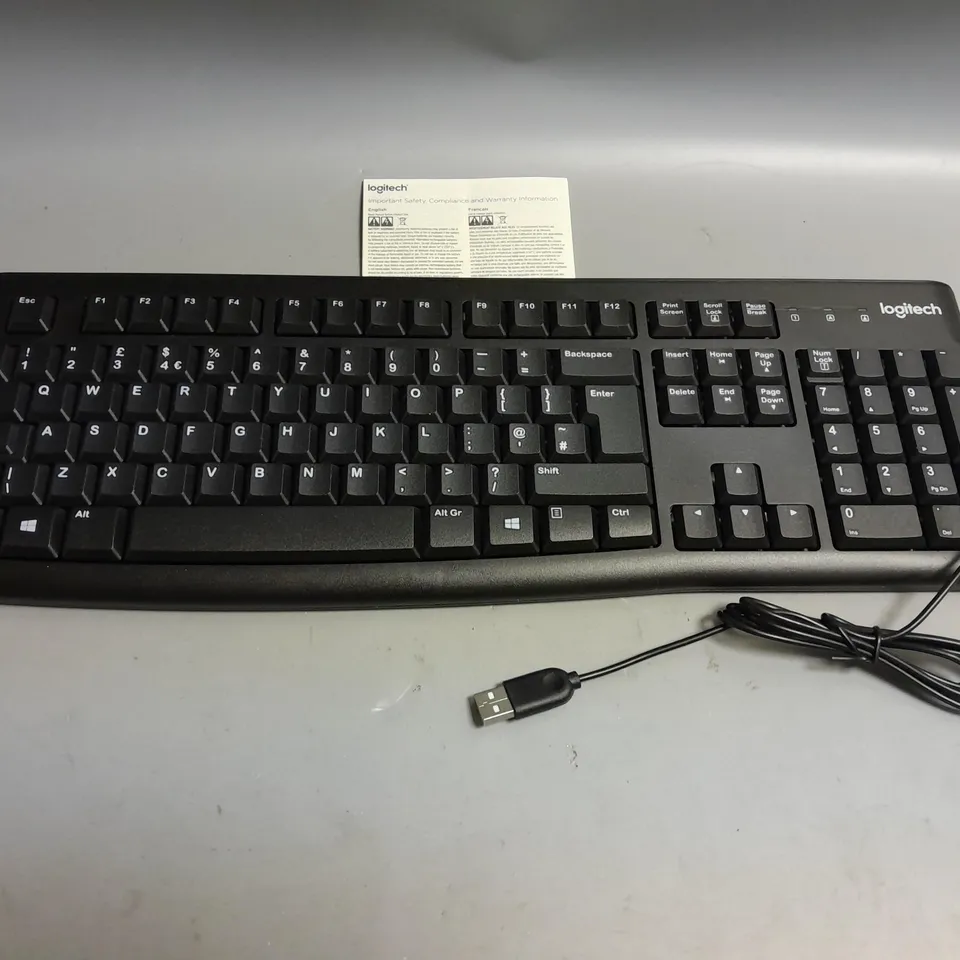 UNBOXED LOGITECH KEYBOARD BLACK