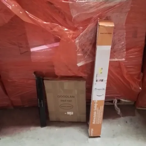 PALLET OF ASSORTED HOUSEHOLD GOODS AND PRODUCTS TO INCLUDE;TORQUE WRENCH,RETRACTABLE SAFETY GATE,BED RAIL