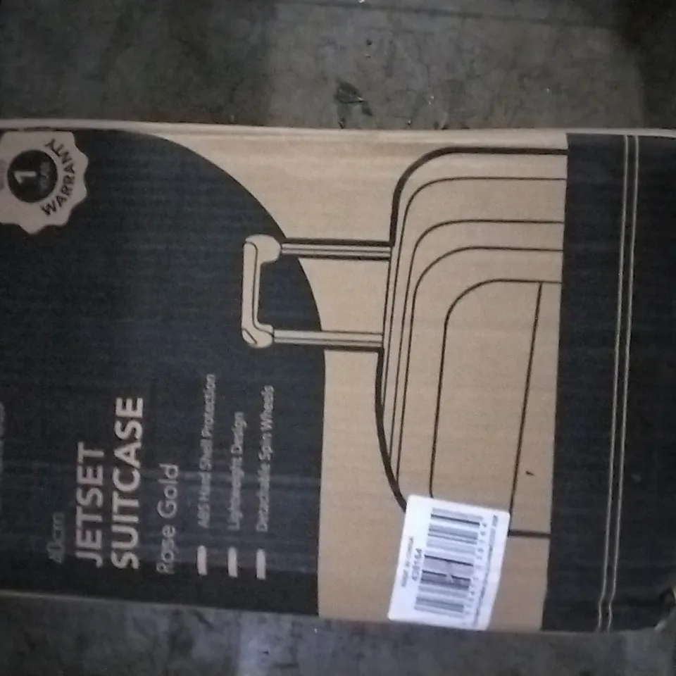 BOXED KEPLIN 40CM JET-SET SUITCASE ROSE GOLD