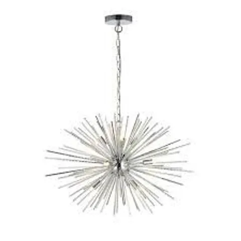 BOXED ENDON LENA FIREWORK 9 LIGHT CEILING PENDANT LIGHT POLISHED CHROME