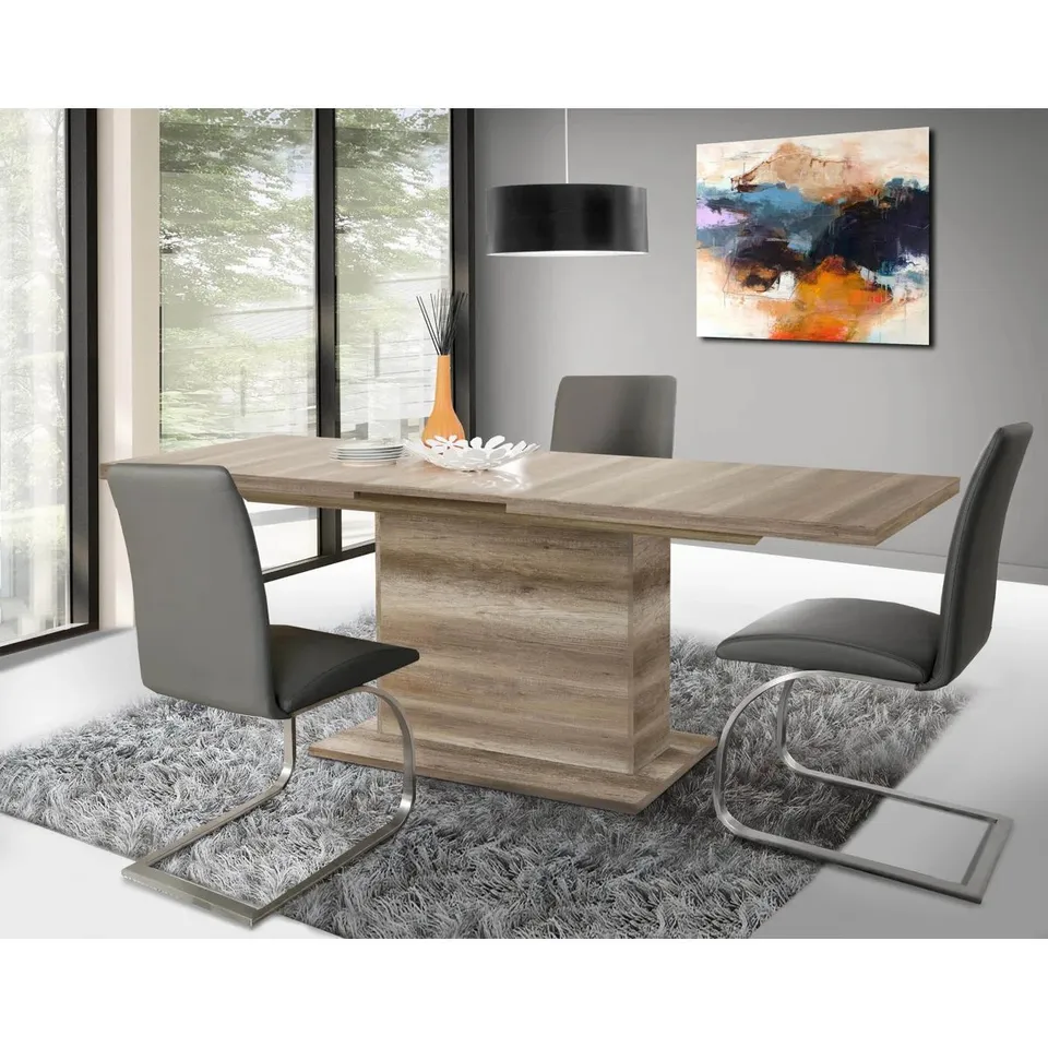 BOXED PASILLAS EXTENDABLE DINING TABLE (2 BOXES)