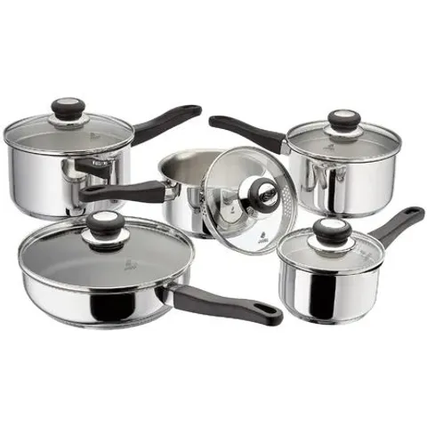 BOXED JUDGE VISTA 5 PIECE STAINLESS STEEL SAUCEPAN SET (1 BOX)