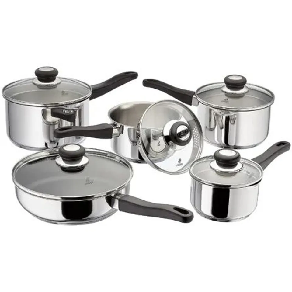 BOXED JUDGE VISTA 5 PIECE STAINLESS STEEL SAUCEPAN SET (1 BOX)