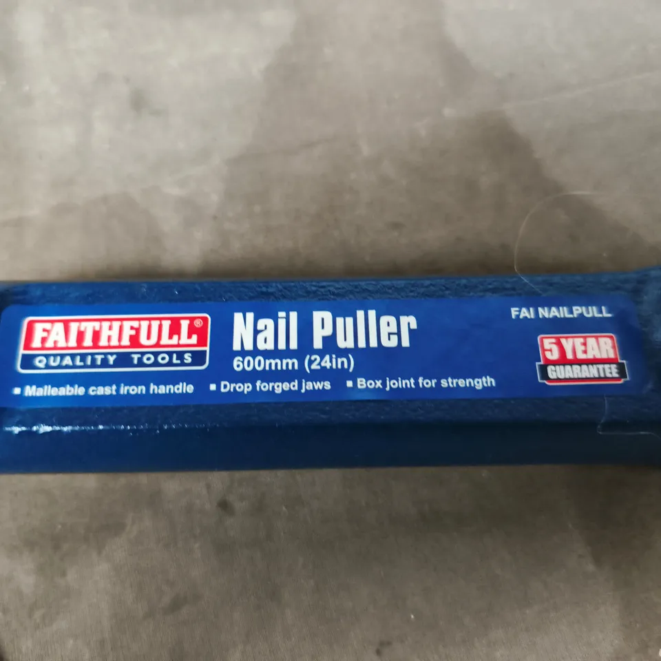 FAITHFULL NAIL PULLER 600MM (24IN) – MALLEABLE CAST IRON HANDLE
