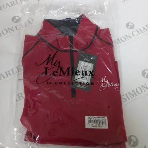 LE MIEUX BASE LAYER JACKET SIZE 10