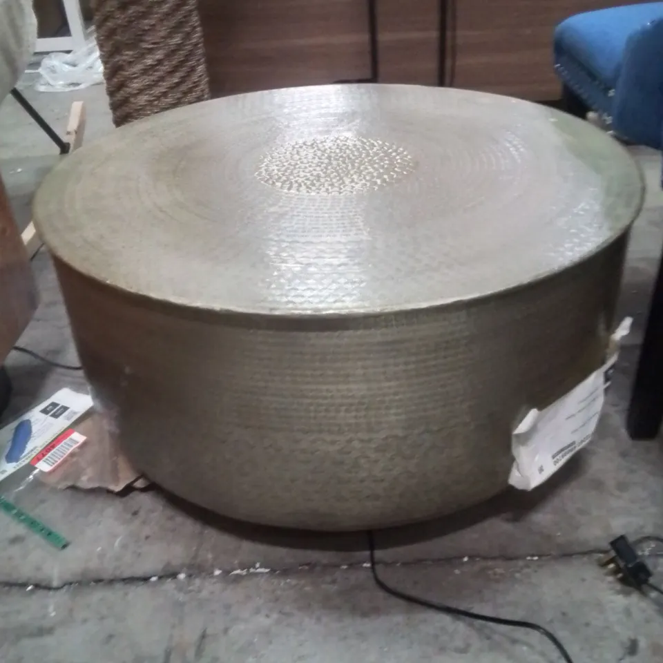 DELPHINE DRUM COFFEE TABLE 