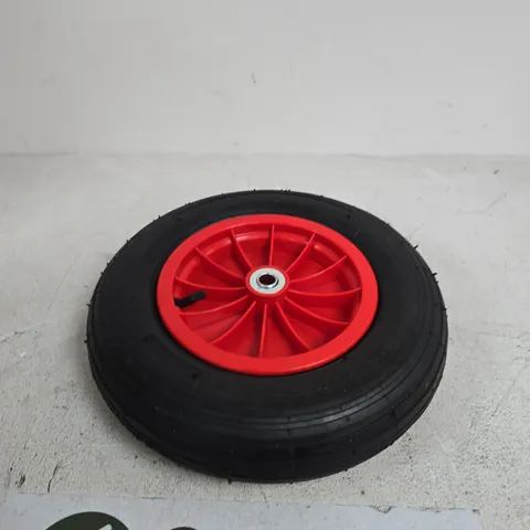 BOXED OYPLA RED SPOKED WHEEL WITH BLACK RUBBER TYRE – VEHICLE PART