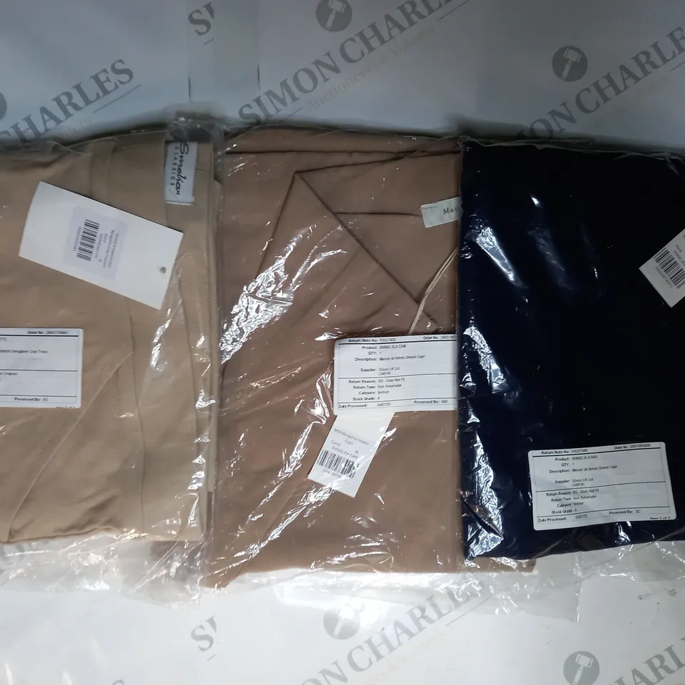 APPROXIMATELY 10 ASSORTED CLOTHING ITEMS IN VARIOUS STYLES AND SIZES TO INCLUDE MAISON, EMELIA, ETC