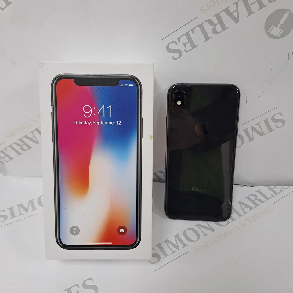 BOXED APPLE IPHONE X IN BLACK