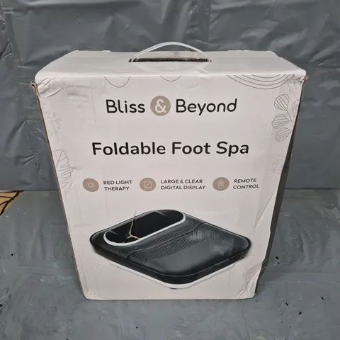 BOXED BLISS & BEYOND FOLDABLE FOOT SPA