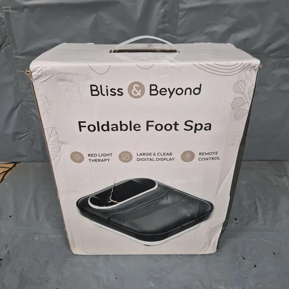 BOXED BLISS & BEYOND FOLDABLE FOOT SPA