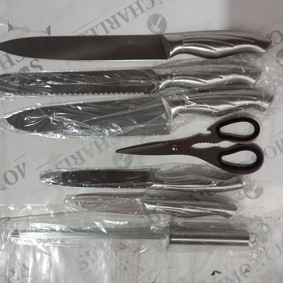 BOXED ALIVIO 8 PIECE STAINLESS STEEL KNIFE SET